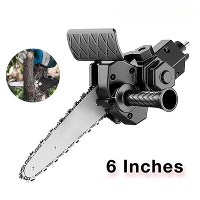 Wood Tools Electric Drill Conversion Electric Chain Saw Adapter Tool Home Portable Mini Chainsaw Woodworking Trimming/Cutting Tools 6-Inch