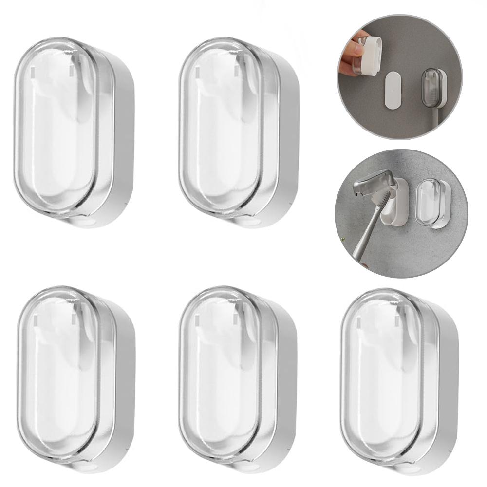 5 Pcs Toothbrush Holder Wall Mounted Protect Toothbrush Hygiene, Toothbrush Covers Head Cap for All Toothbrushes