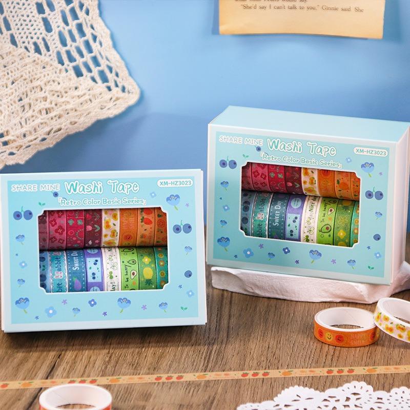 20 Rolls Colourful Decorative Stickers for Handwritten Diaries