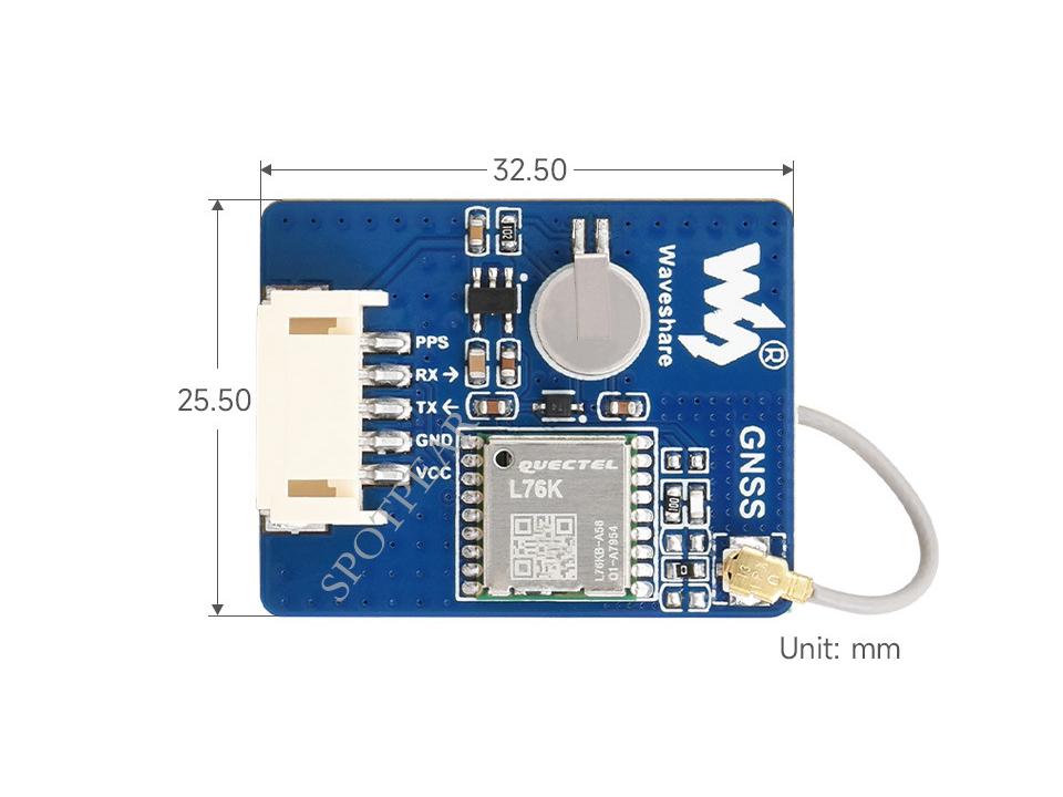 L76K GNSS Module: Supports GPS, BDS, GLONASS, and QZSS multi-satellite systems.
