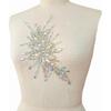 Exquisite Uniquely Pure Handmade AB Colour Bright Crystal Patches Sew-on Rhinestones Applique with Stones Sequins Beads for Wedding Dress DIY Manual