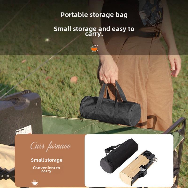 Portable Foldable Windproof Gas Camping Stove with Magnetic Ignition