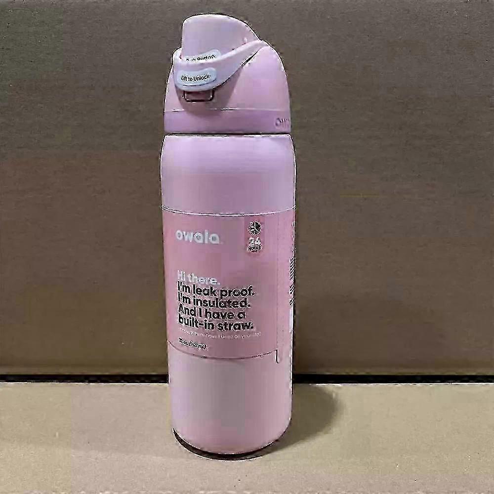 25-26 Owala 24/32oz Quarzo Rosa FreeSip Borraccia in Acciaio Inossidabile Quarzo Rosa Rosa