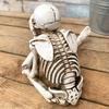 Spooky Holiday Skull Decoration Resin Skeleton Ornaments Spooky Holiday Outside-Use Party Courtyard Decoration Props Pastoral Design Skull