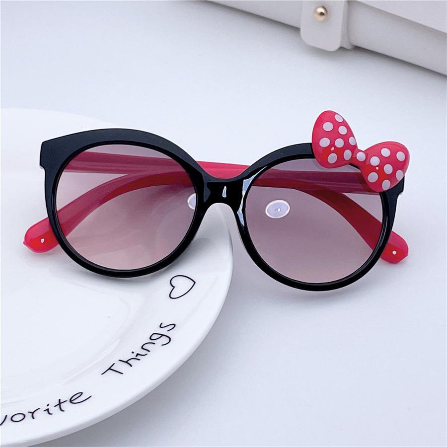 2025 Cute Sunscreen for Boys and Girls, Cute Baby Bow Children's Sunglasses, Little Princess Cartoon Glasses
