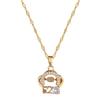 Titanium Steel Bag 520 Smart Light Luxury Temperament Gorgeous Full Diamond Necklace Women'S Versatile Collarbone Chain Titanium Steel Chain