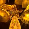Christmas Tree Crystal Star Lights Party Romantic Snowy Mountain Holiday Gifts LED Warm White Iceberg Lighting Table Decoration