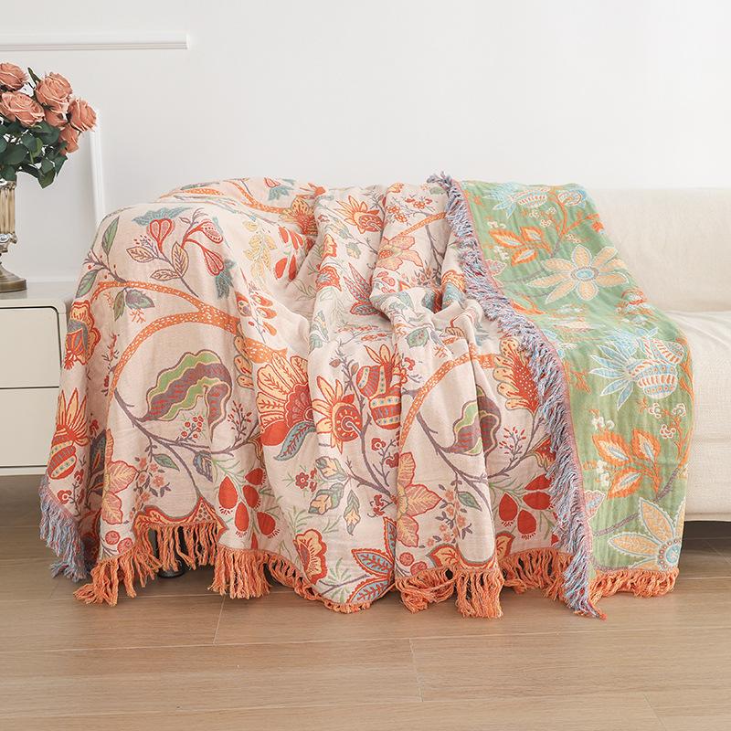 Non-Slip Minimalist Sofa Cover - Multi-functional Oversized Couch Protector Throw Blanket for Backrest & Dustproof Decor
