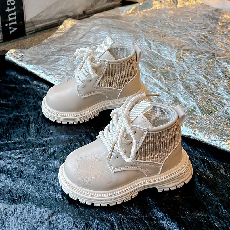 

Children Ankle Boots Autumn Girls Boys Vintage PU Leather Boots Toddler Outdoor Kids Causal British Short Boots 21