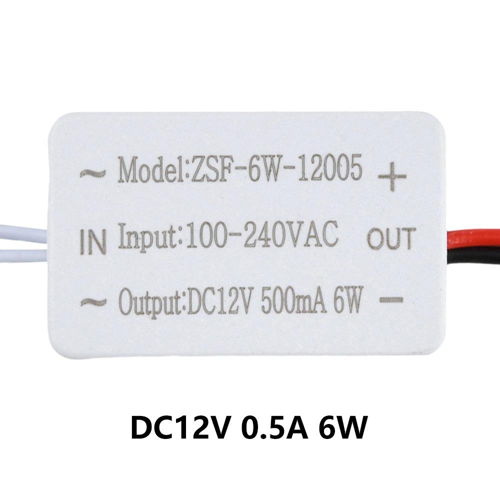 AC 100-240V To DC 12V LED Driver Lighting Transformer 6W 12W 18W 24W 36W 48W 60W For Strip Home Improvement Power Supply Adapter