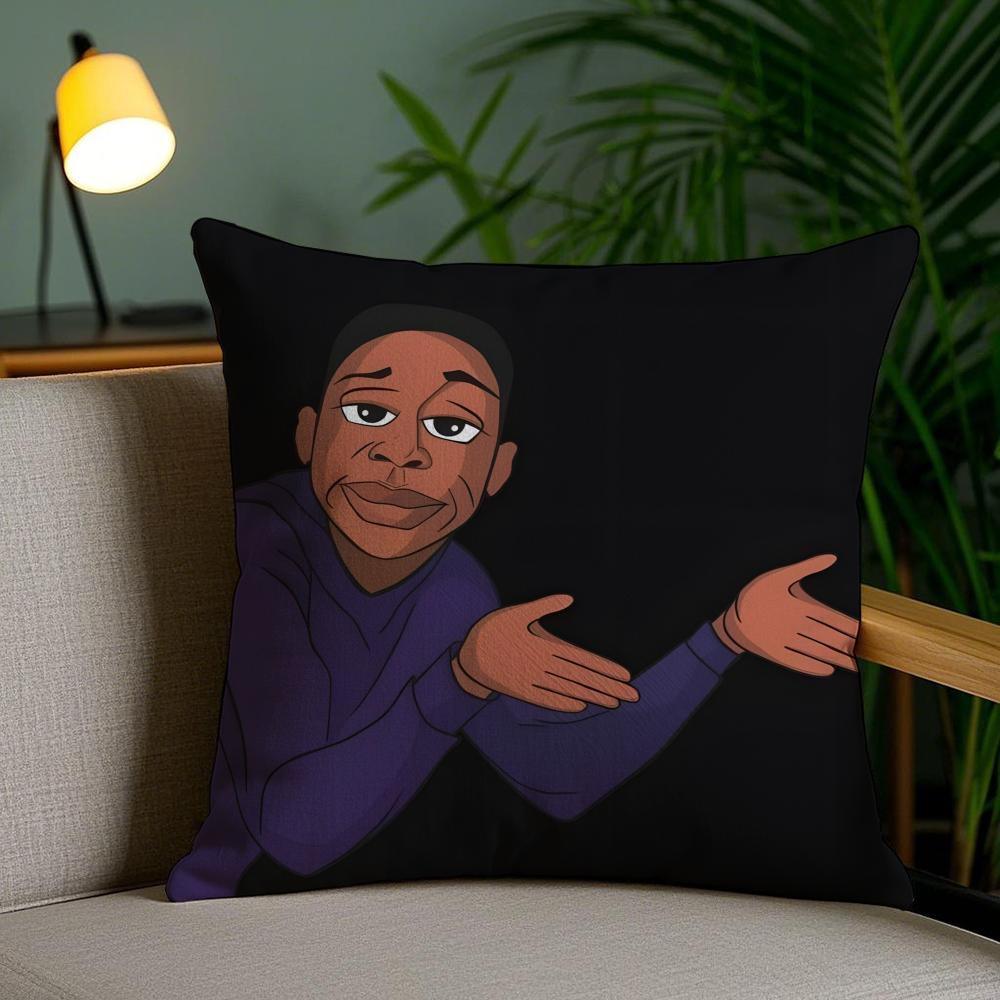 KKhaby LLame ACTOR Pillow Case Silky Elegant Comfort Sofa Bed Invisible Zipper