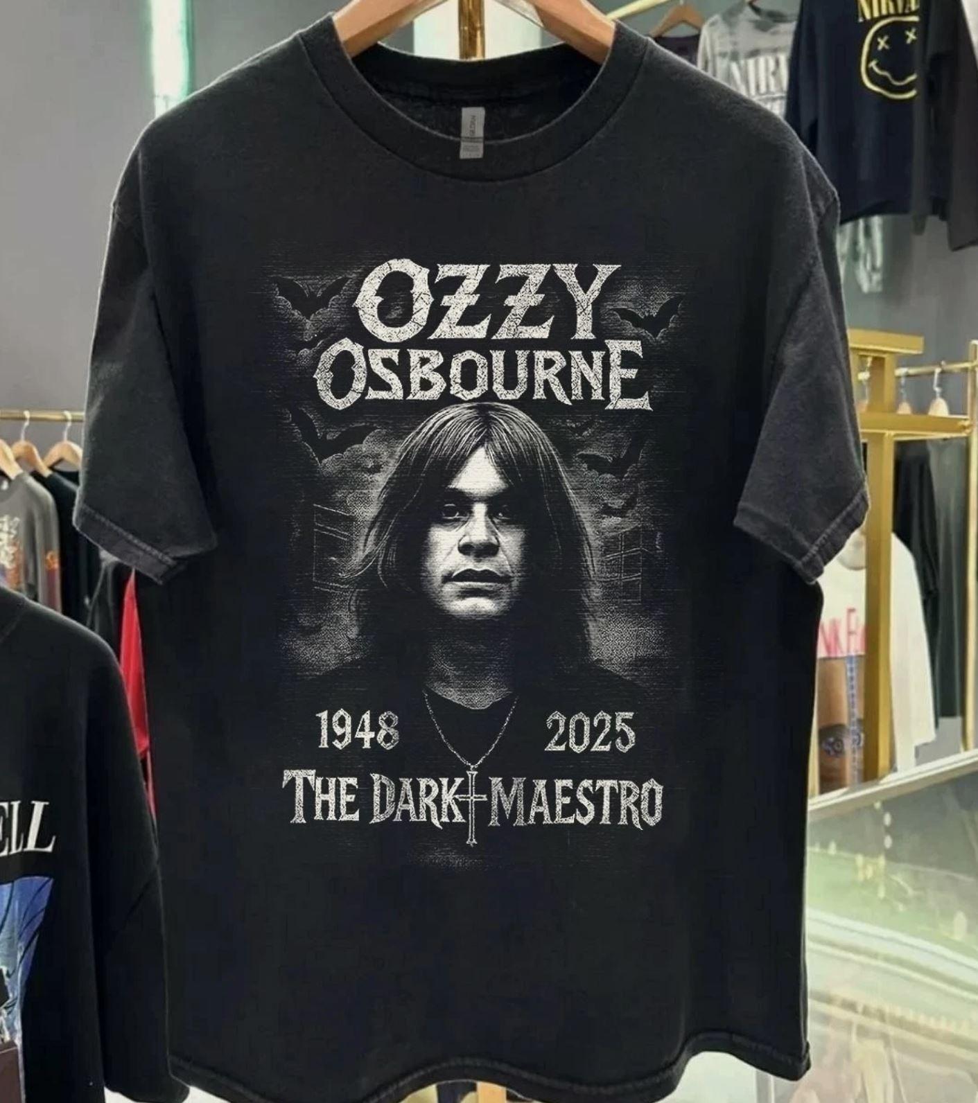 RIP Ozzy Tshirt Ozzy Osbourne Heavy Metal retro style black XXXL