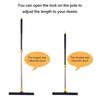 Yocada Floor Squeegee Long Adjustable Telescopic Pole Heavy Duty Household Perfect for Glass Foam Cleaning Scrubber, 54" Broom,