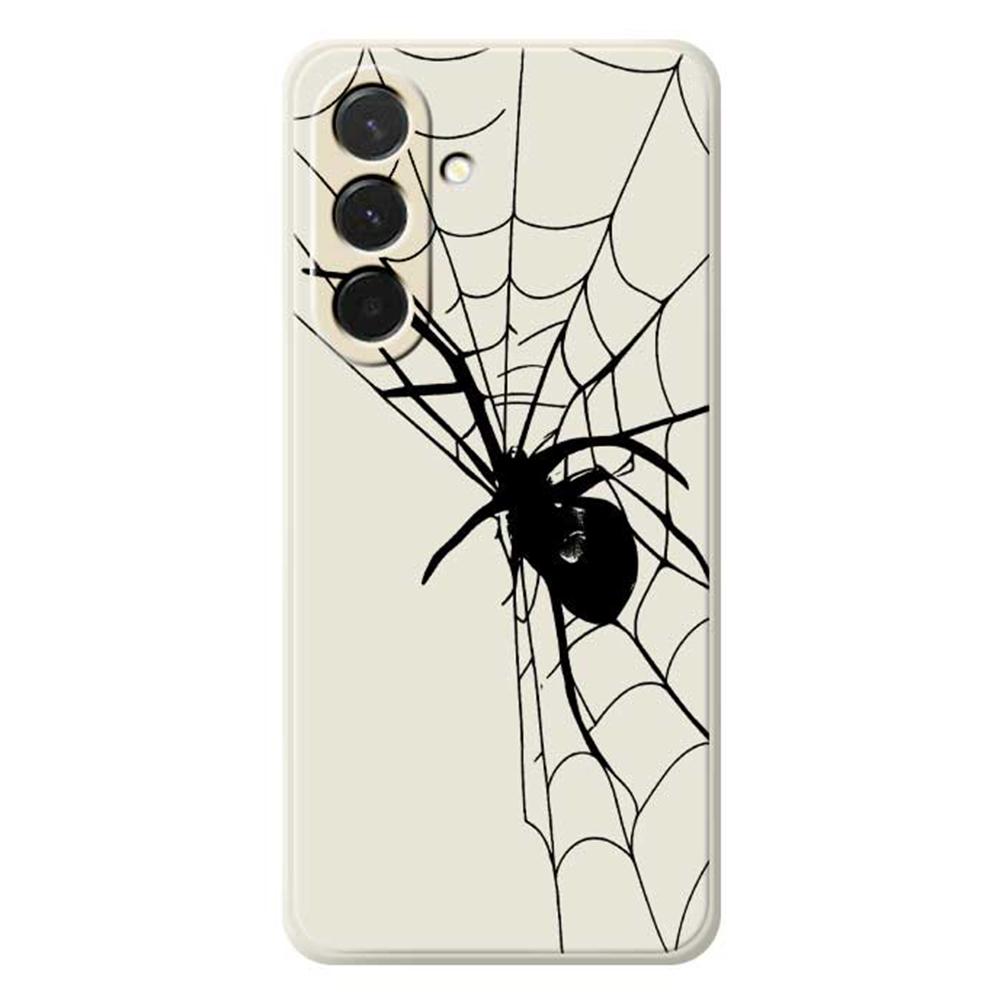 For Samsung Galaxy A36 5G Case Spider Pattern Printing Straight Edge TPU Phone Back Cover