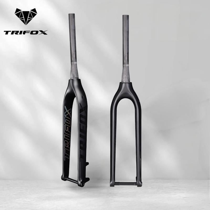 TRIFOX 29  Full Carbon MTB Rigid Fork – Tapered Steerer, Thru Axle 15x110mm Boost, Lightweight Mountain Bike Front Fork