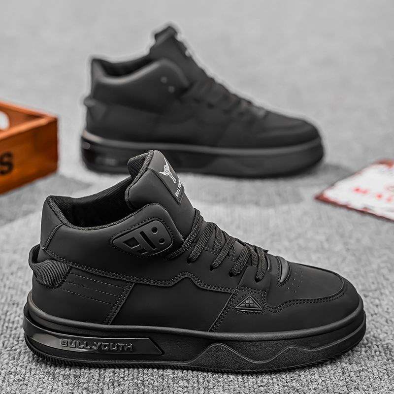 Canvas men's shoes autumn and winter 2025 new boys sports high-top skateboard shoes versatile retro casual winter trendy shoes