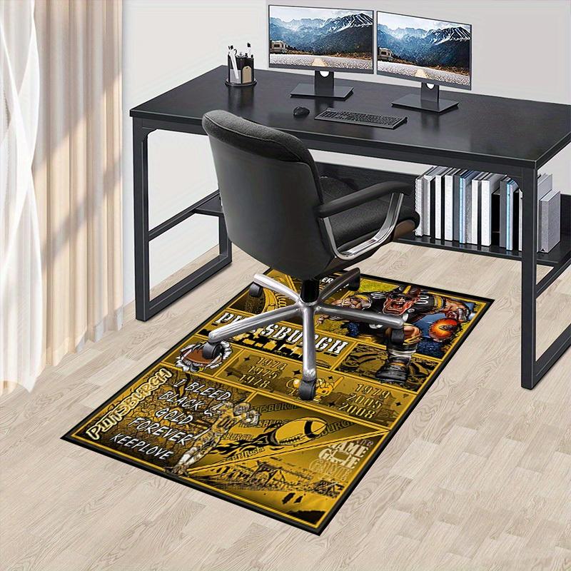Büroteppich Pittsburgh Steelers inspiriertes Football-Fan-Geschenk Sofateppich, Stuhlunterlage zum Schutz