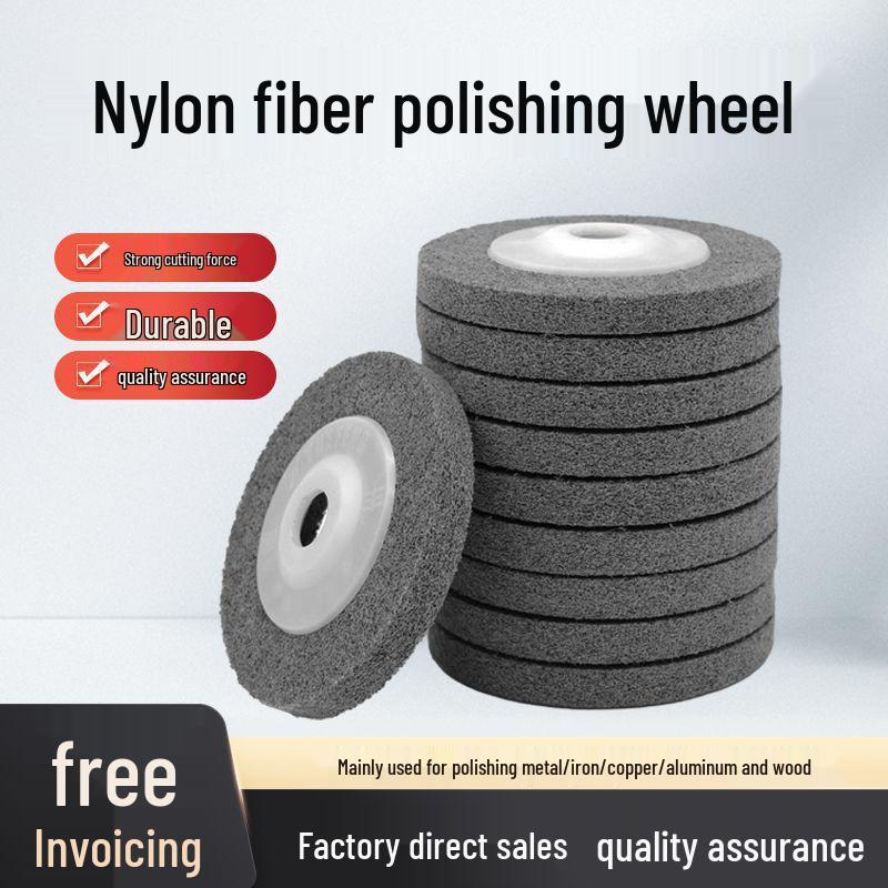 50 Nylon Polishing Fiber Discs for Angle Grinders - Metal & Stainless Steel