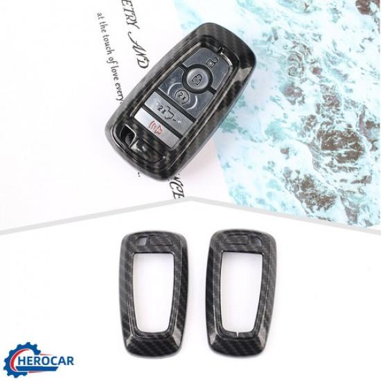 For Ford Bronco/Bronco Sport 21+ Key Fob Cover Case Shell Protector Carbon Fiber