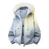 2026 Mens Womens Parka Coat Thick Hooded Winter Cotton Jacket Casual Loose Fit