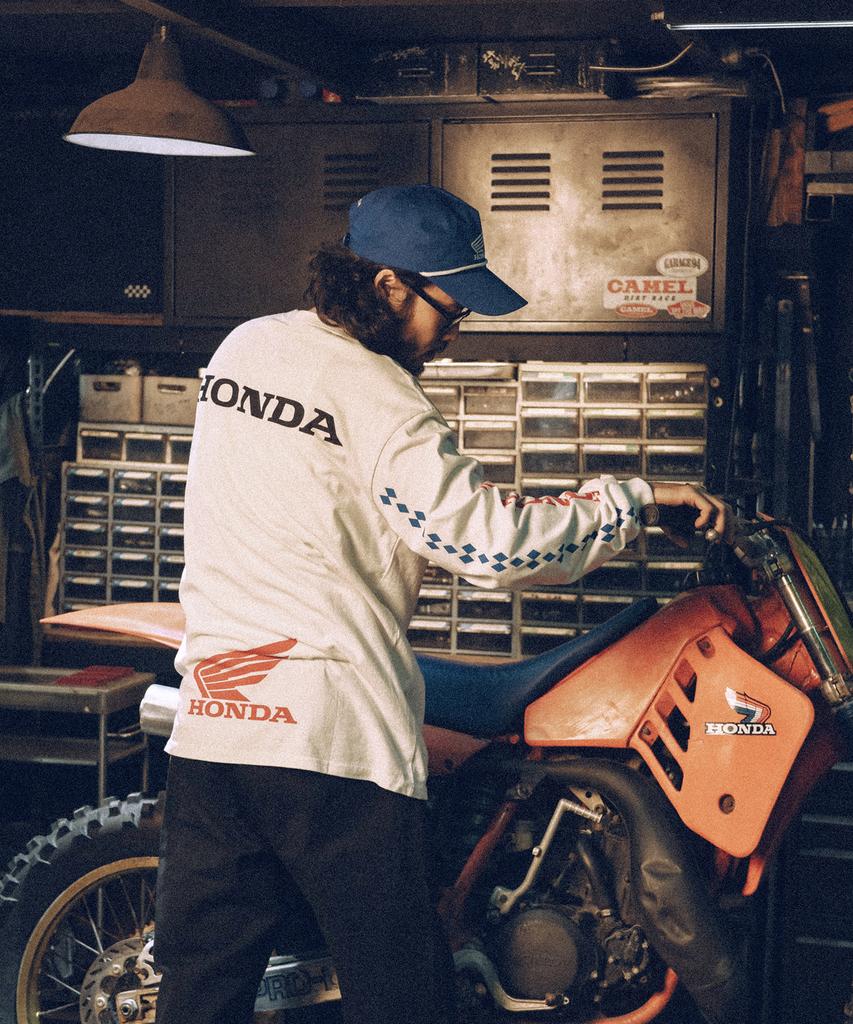 PHYPS MOTORCYCLE Honda Vtg Trucker Cap_Blue