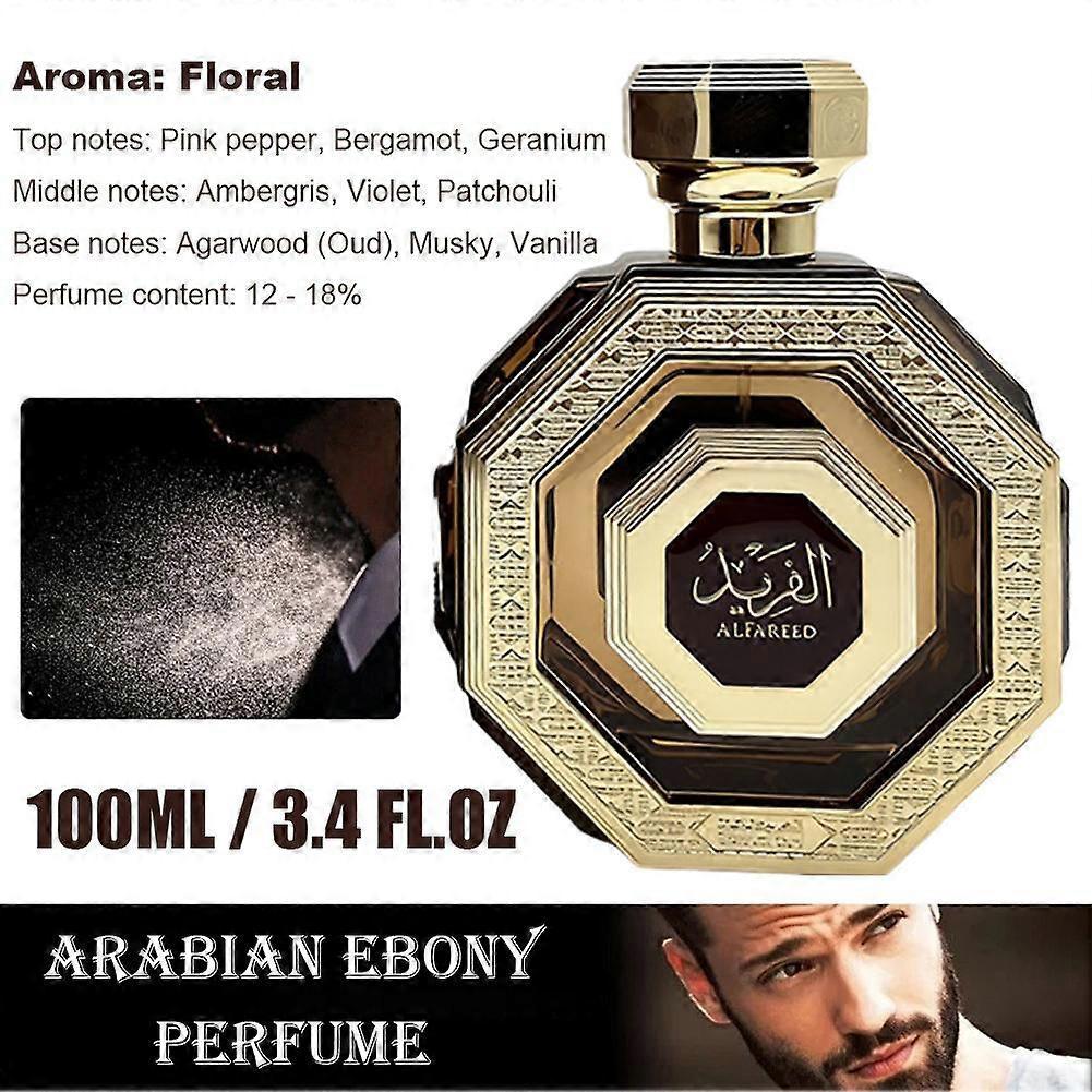 AL FAREED Parfém 100ml Květinový Oud Dlouhotrvající Středovýchodní Parfém Dárek