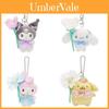 Süßer japanischer Sanrio Plüschschlüsselanhänger mit den Charakteren Cinnamoroll, Kuromi, Melody und KT