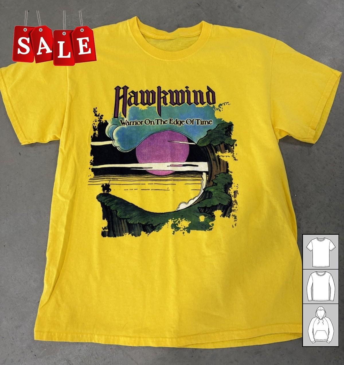 New Hawkwind Warrior on the Edge Of Time Gift For Fans Men All Size Tee LW779 XXXL