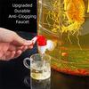 Home Use Glass Fermentation Jar Sealable Glass Bottle Container Sed Container  Home Kitchen