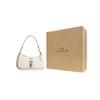 Teri Rindsleder Schultertasche, Crossbody-Tasche Medium Damen Weiß