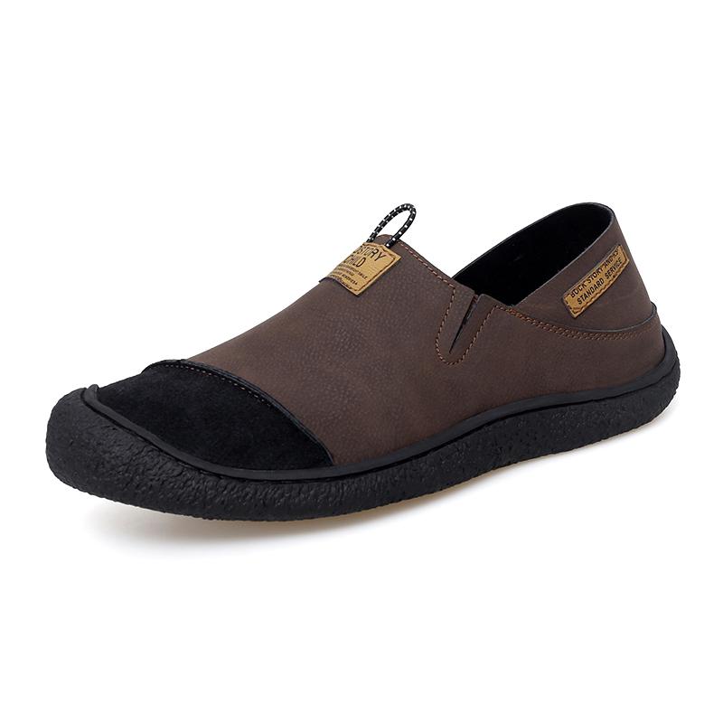 Herren Slipper Handgefertigt Lässige Lederschuhe Slip-on Fahrschuhe Mokassins