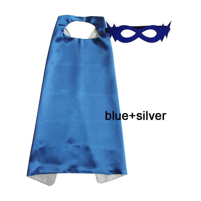 Kids Superhero Capes Plain Satin Solid Capes Boys Girls Birthday Party Favor Anime Cosplay