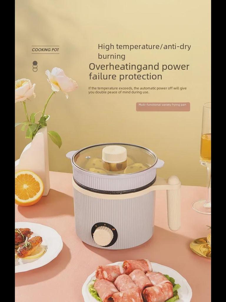 Kompakter multifunktionaler elektrischer Nudelkocher für Wohnheime und Privathaushalte