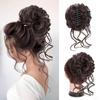 Women's Long Hair  Curly Hair High-end Sense  Flower Bud Hair Flower Wig
