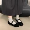 Flat-soled single shoes, evening shoes 2025 winter Mao Mao shoes, soft-soled comfortable Doudou shoes