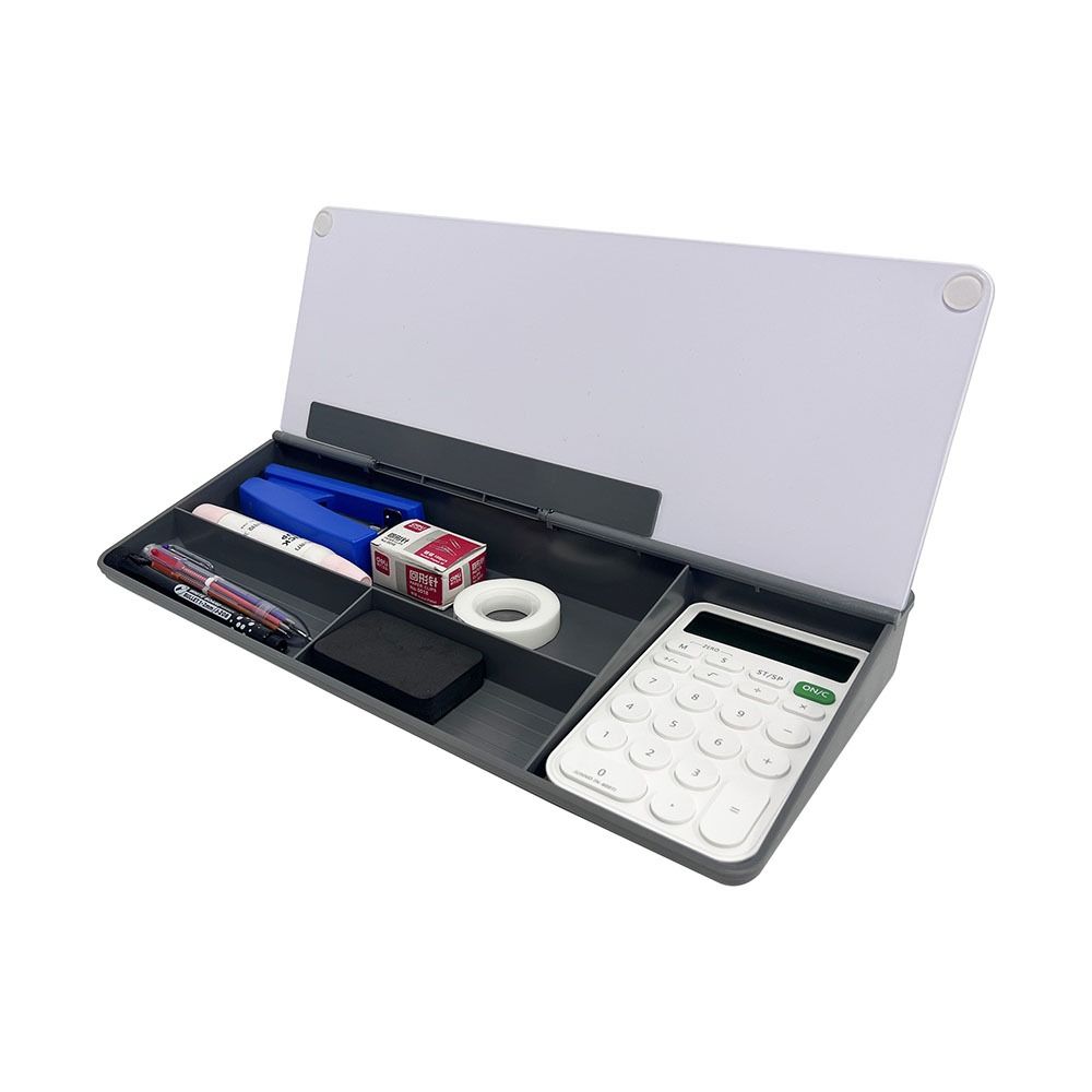 Hot Glass Desk Whiteboard Plastic Tempered Memo Keyboard Stand Household With Storage Message Board Desktop
