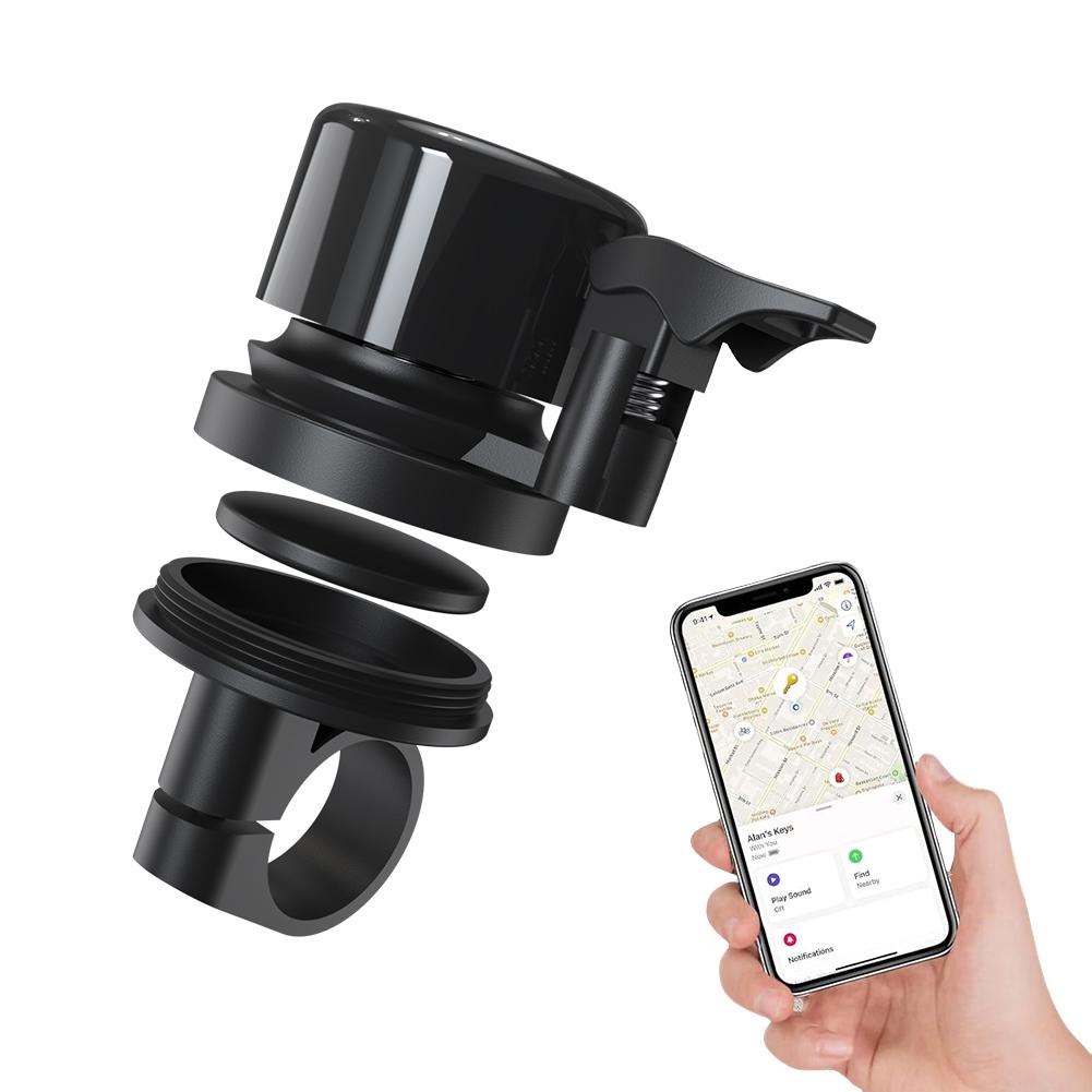 Bicycle Bell for Apple AirTag Bike Mount Bicycle Bell Waterproof Anti-Theft for Air Tag GPS Tracker Under Bike Bell Holder