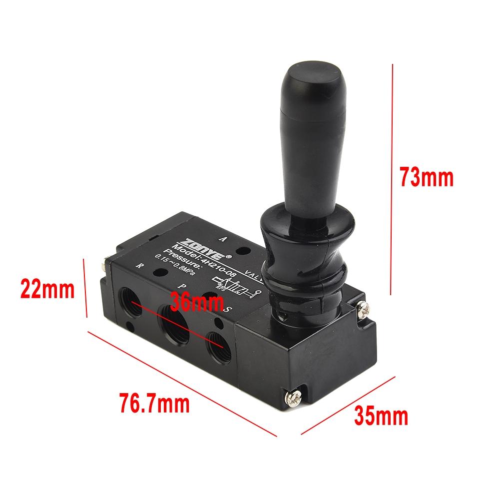 Hand Air Valve Pull Pneumatic 4H210-08 5 Port 2 Position 1/4In 1/4Inches