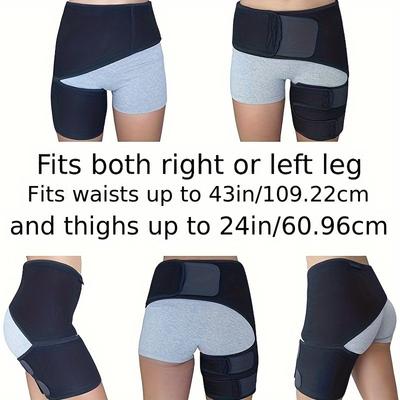 Groin Hip Brace Thigh Support Compression Wrap Belt Adjustable Sport Protect for Hamstring Muscles Joints Bodybuilding Women Men