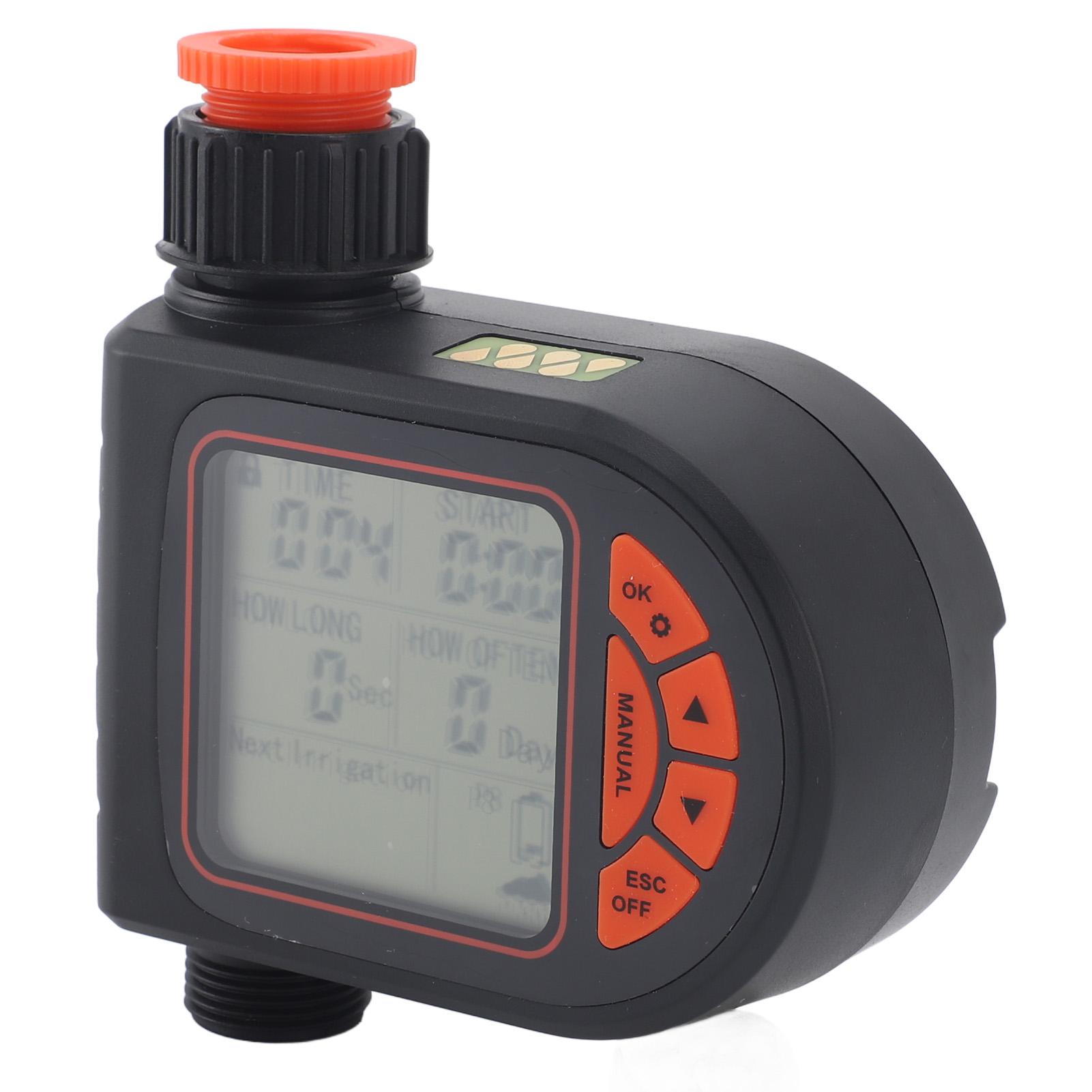 

G3 4 to G1 2 Female Thread Automatic Watering Timer LCD Display Programmable Waterproof Watering Controller with Rain