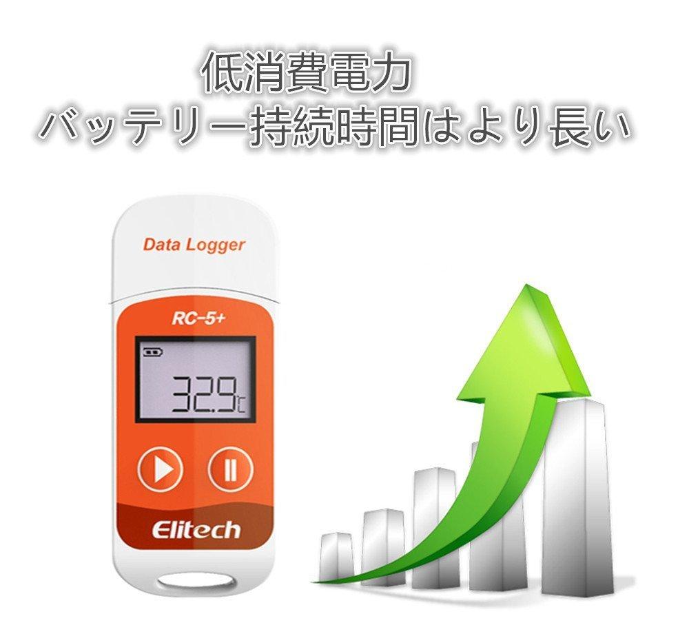 Elitech Temperature Recorder USB Integrated LCD Display Points Easily Record and Analyze Temperatures Data Logger Temperature Alert Automatic Report