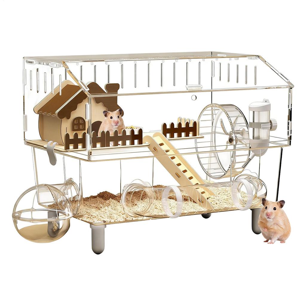 Hamster Enclosure Animal Clear House Habitat Small Pet Enclosure Habitat For Hamster Dwarf Gerbil Hedgehog Ferret Chinchilla