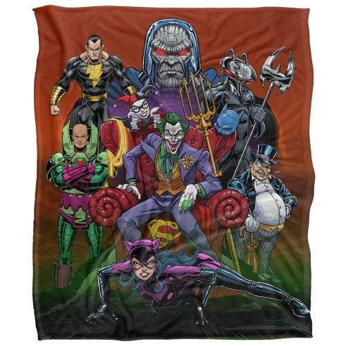 Justice League Rogues Gallery Silky Soft Touch Blanket