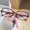 Korean square simple plastic reading glasses for men and women fashion trendy anti blue light Eyewear