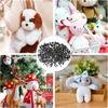 New 100/50PCS 3-8mm Plastic Black Dolls Eyes DIY Doll Puppet Animals Pin Safety Eyes For Handmade Bear Doll Craft Children Toys
