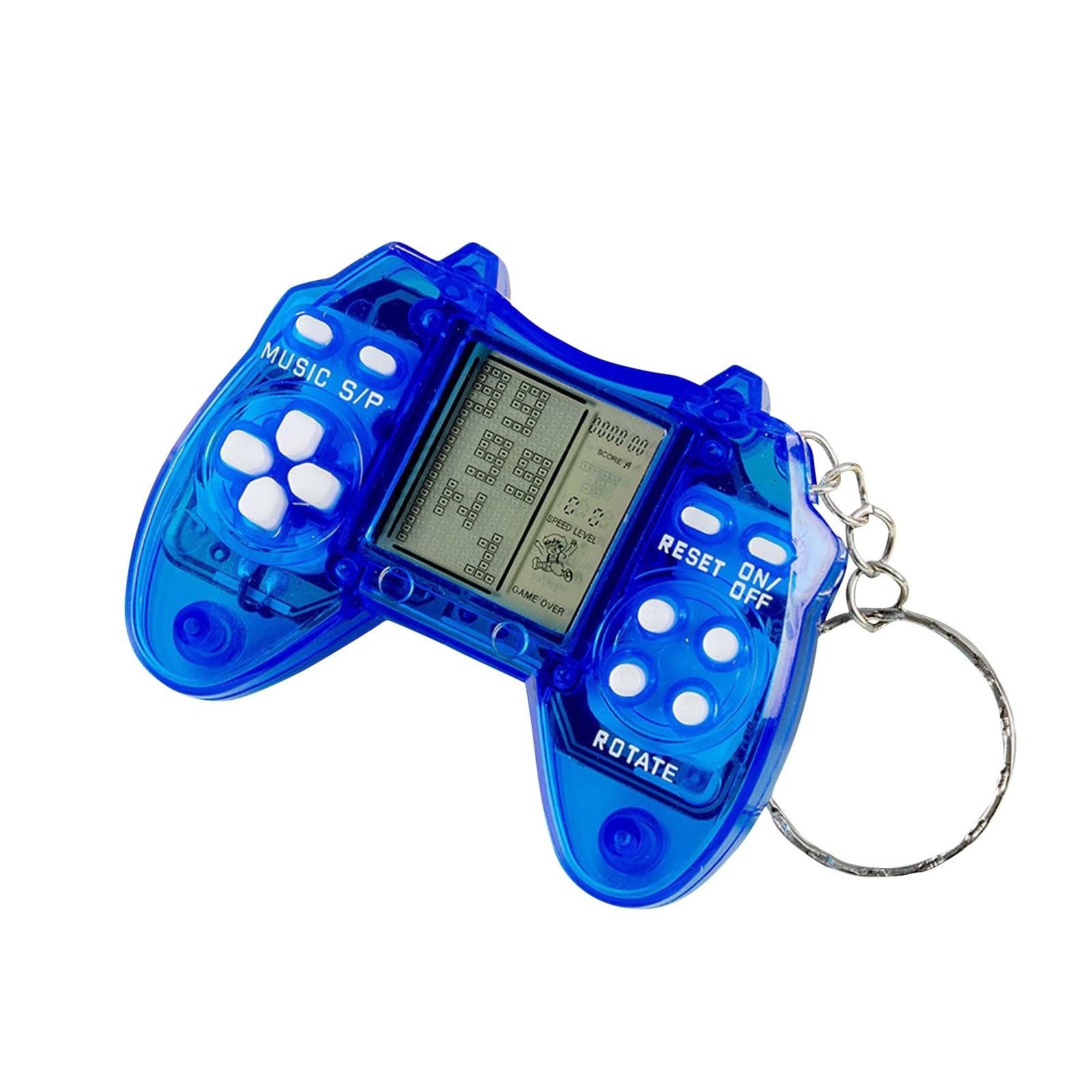 

Игровая консоль, ретро, ​​портативная электронная игровая консоль, брелок, подвеска One Size синий