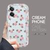 For OPPO A38 A18 A60 A58 A57s A96 Reno12 13 Realme C31 C30 Vivo V30 Y27s Y28 Y36 Y76 Wavy Edge Fresh Rose Pattern Soft Silicone Phone Case