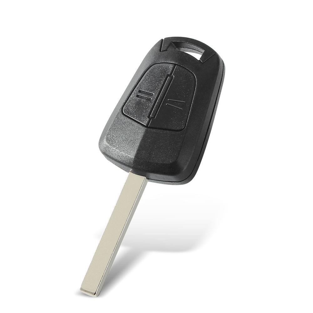 KEYYOU 10pcs/lot Replacement Remote Car Key Case Shell Fob for Vauxhall Opel Corsa Agila Meriva 2 Button Blank Key Fob Cover