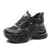 Spring and Summer Women's Shoes New Small Wedge Heel Muffin Thick Sole Inner Height Increase and Casual Single Shoes