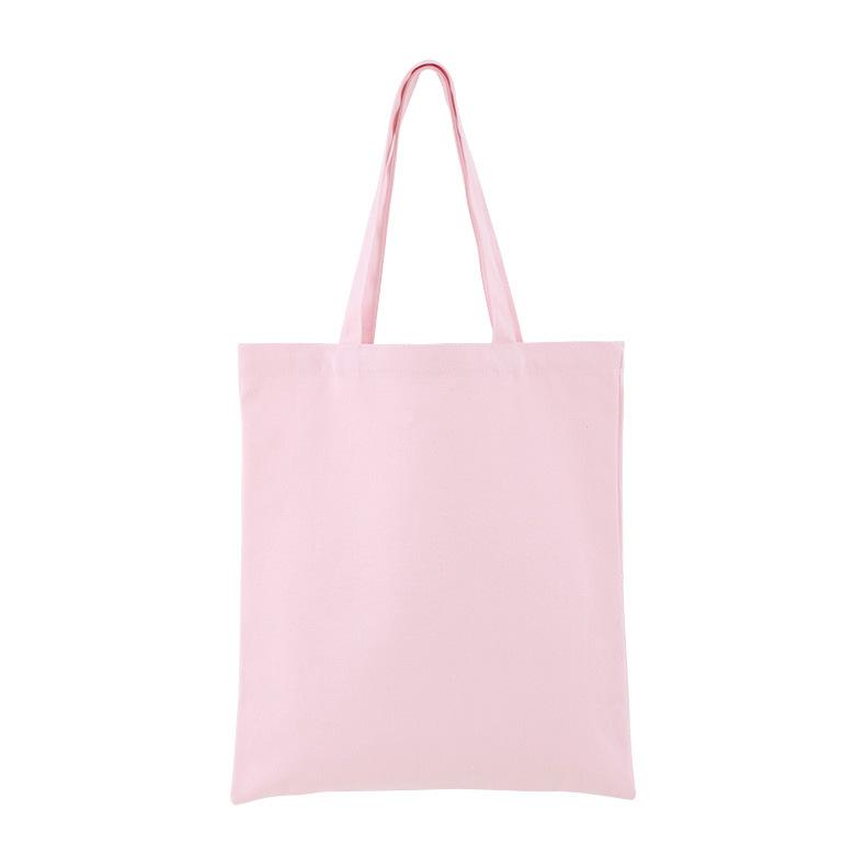 Diy Shopping Bags Women Solid Canvas Bags Casual Tote Shoulder Bags Girls Female Portable Handbags Shopping Bag